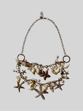 New Beach/Coastal Seashell Statement Necklace
